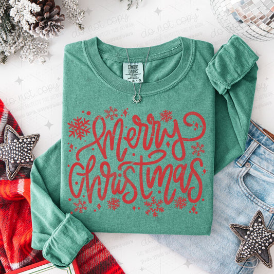 MERRY CHRISTMAS - DTF TRANSFER