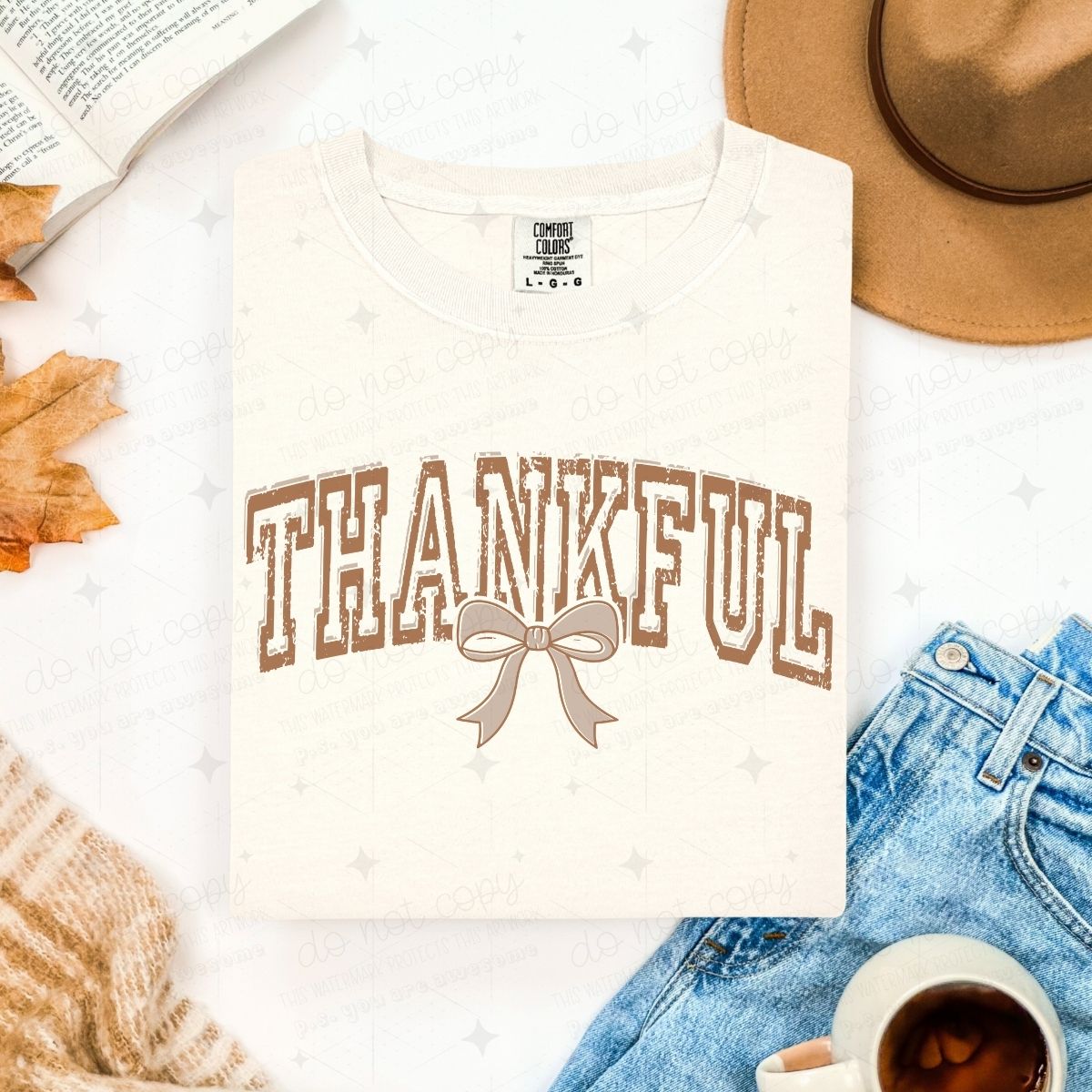 COQUETTE THANKFUL - DTF TRANSFER
