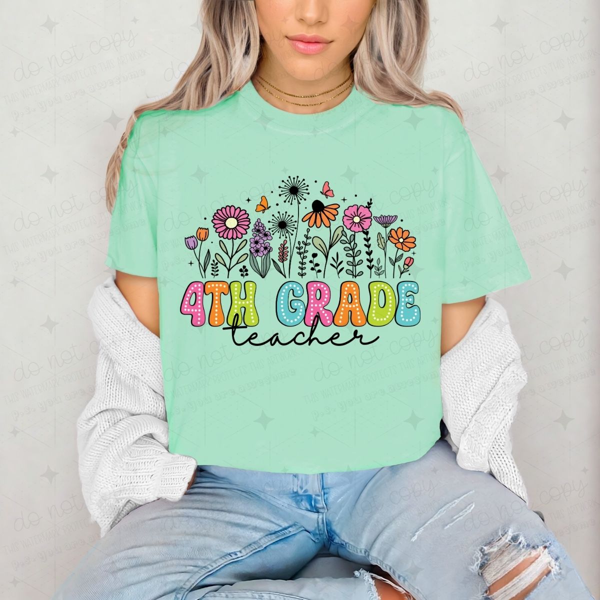 4TH GRADE TEACHER - DTF TRANSFER