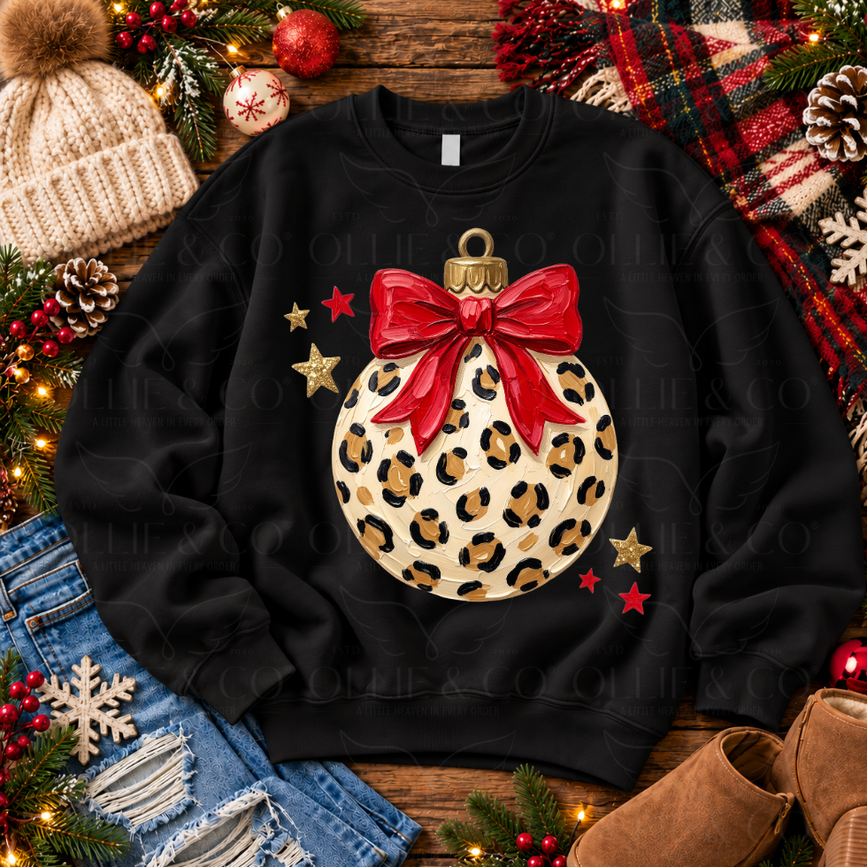 LEOPARD ORNAMENT - FAUX PAINT - DTF TRANSFER