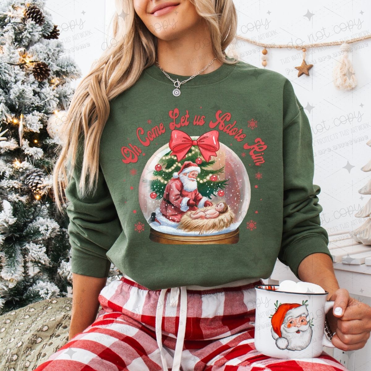 COQUETTE OH COME LET US ADORE HIM - DTF TRANSFER