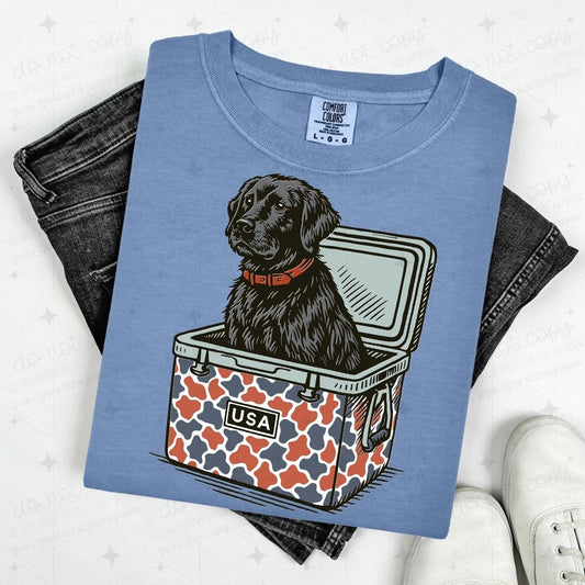 BLACK LAB HUNTING DOG - DTF TRANSFER