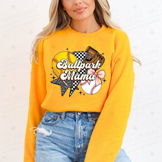 COQUETTE BALLPARK MAMA - DTF TRANSFER