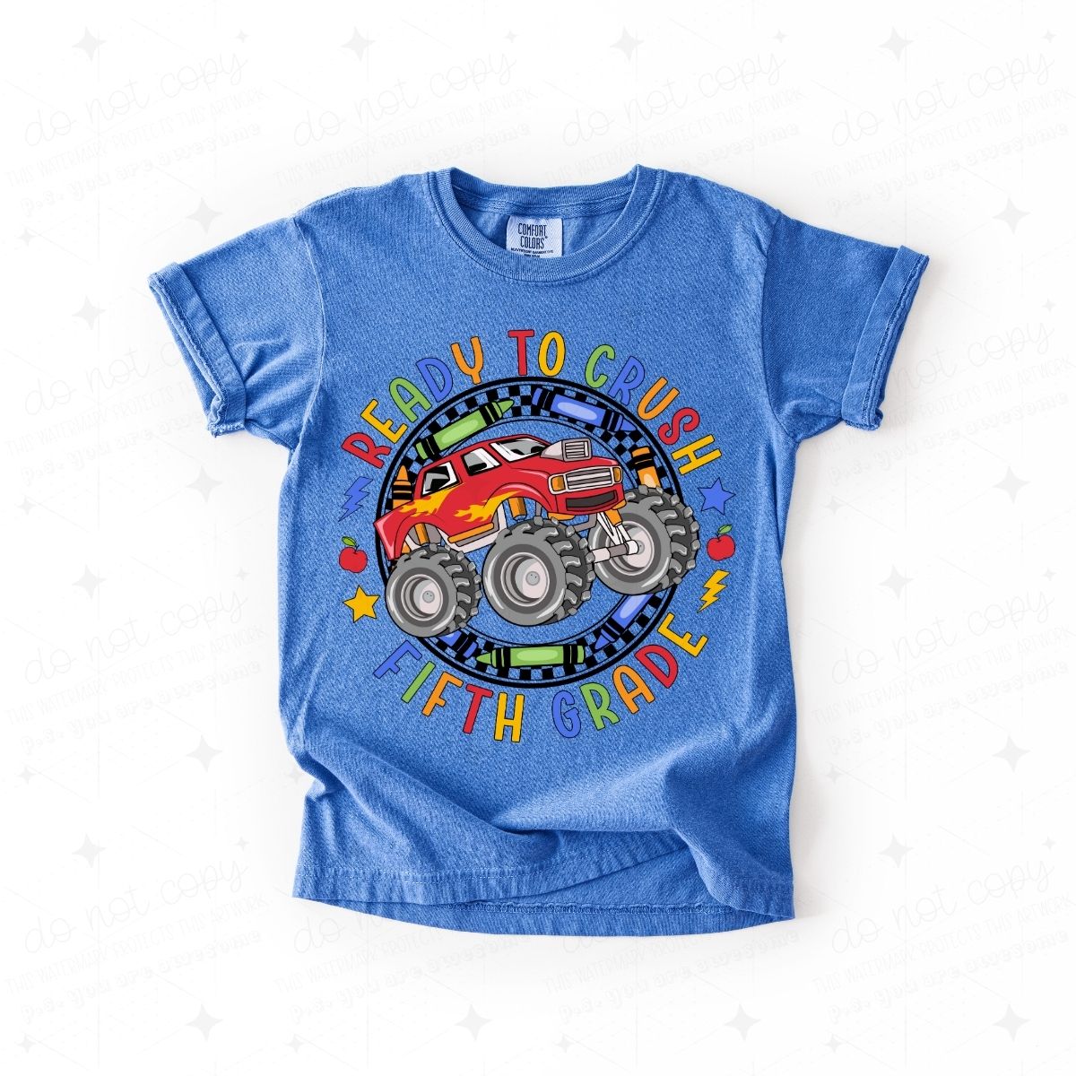 READY TO CRUSH FIFTH GRADE - DTF TRANSFER