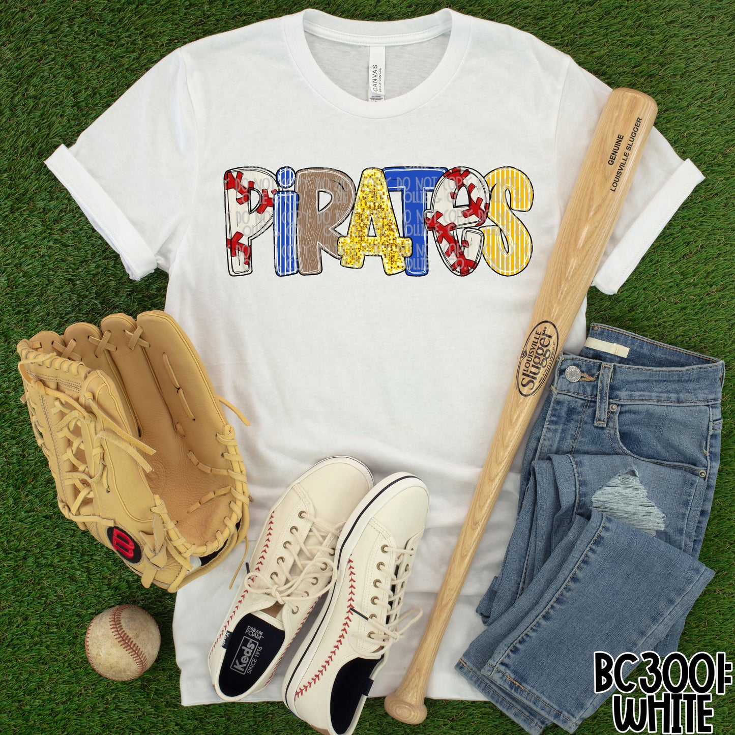 BASEBALL SCHOOL SPIRIT ALPHA - MOCKUP ONLY