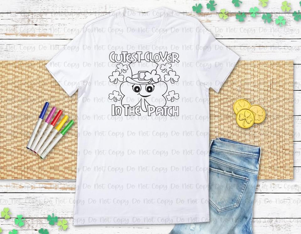 ST. PATRICK'S DAY COLORING - DTF TRANSFER