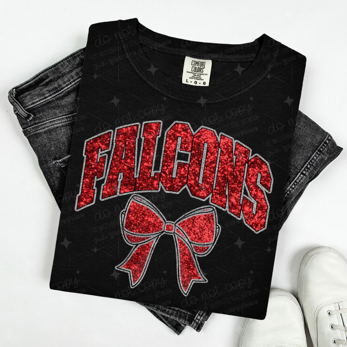 COQUETTE MASCOTS - FAUX SEQUIN - DTF TRANSFER