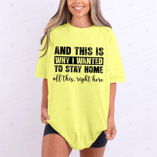 AND THIS IS WHY I WANTED TO STAY HOME - DTF TRANSFER