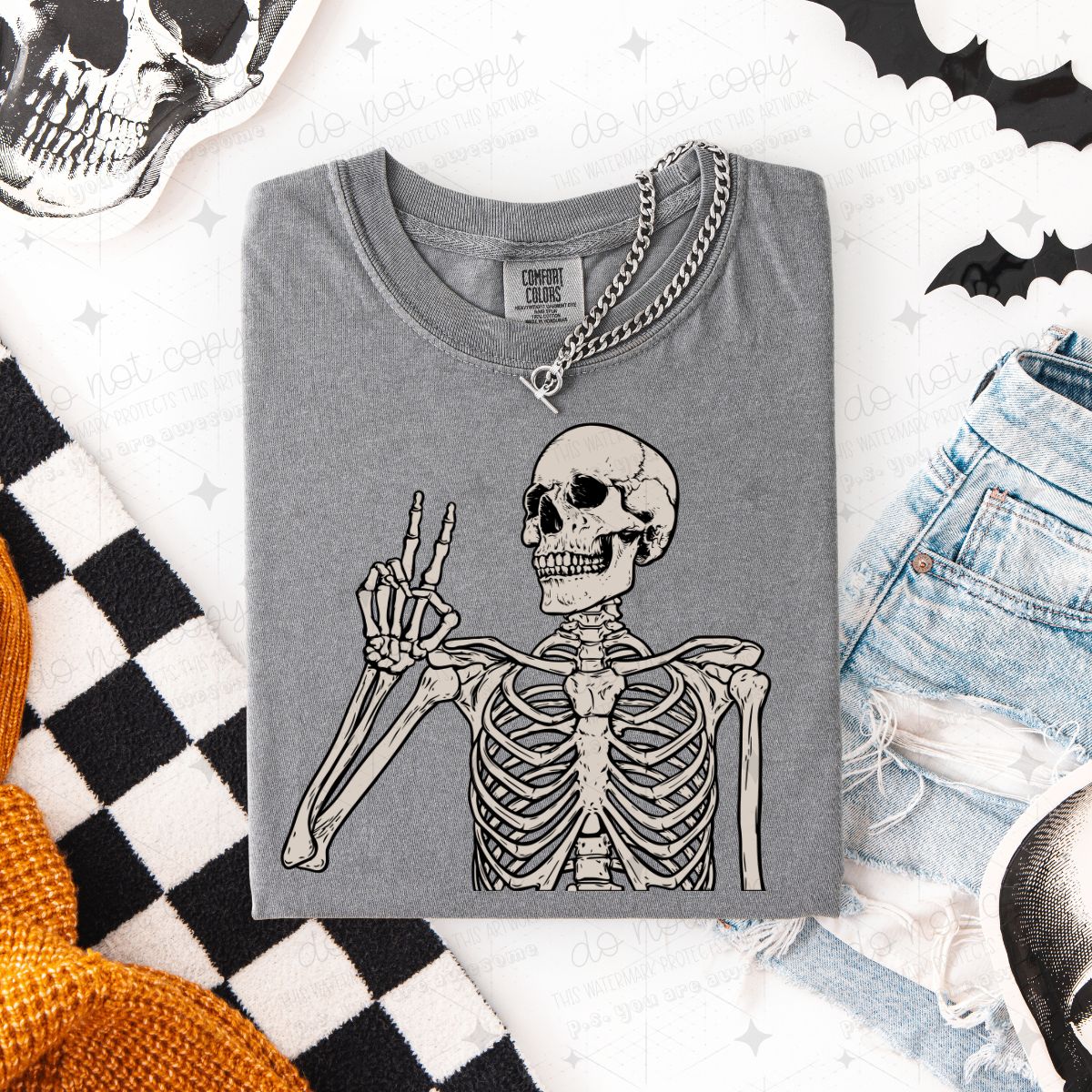 PEACE SKELLIE - DTF TRANSFER