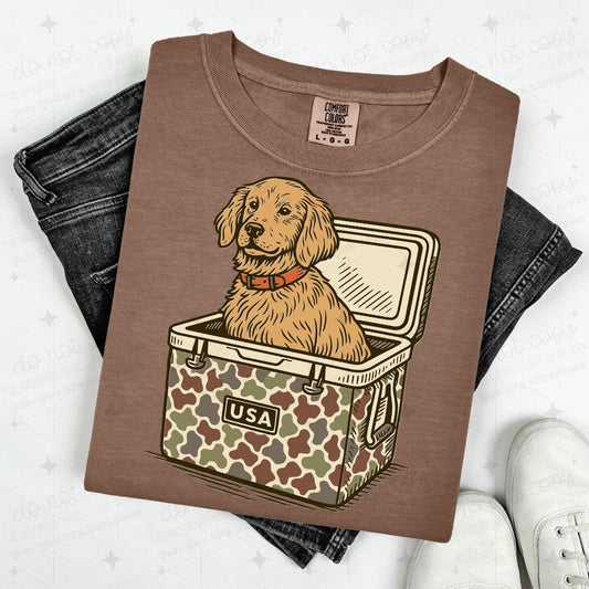 YELLOW LAB HUNTING DOG - DTF TRANSFER