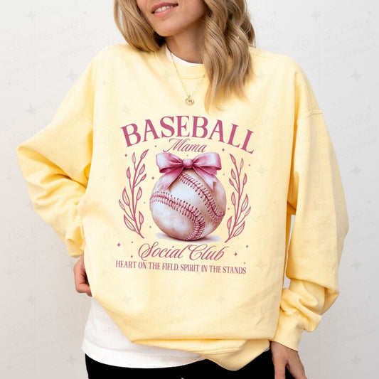 COQUETTE BASEBALL MAMA - DARK FONT - DTF TRANSFER