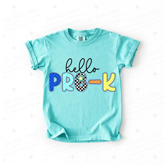 HELLO PRE-K - DTF TRANSFER