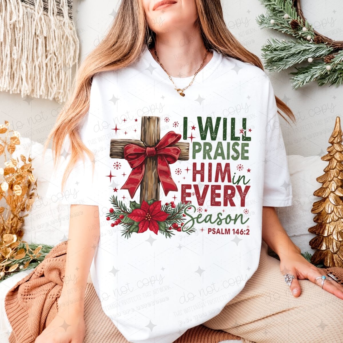 COQUETTE I WILL PRAISE HIM IN EVERY SEASON - DTF TRANSFER