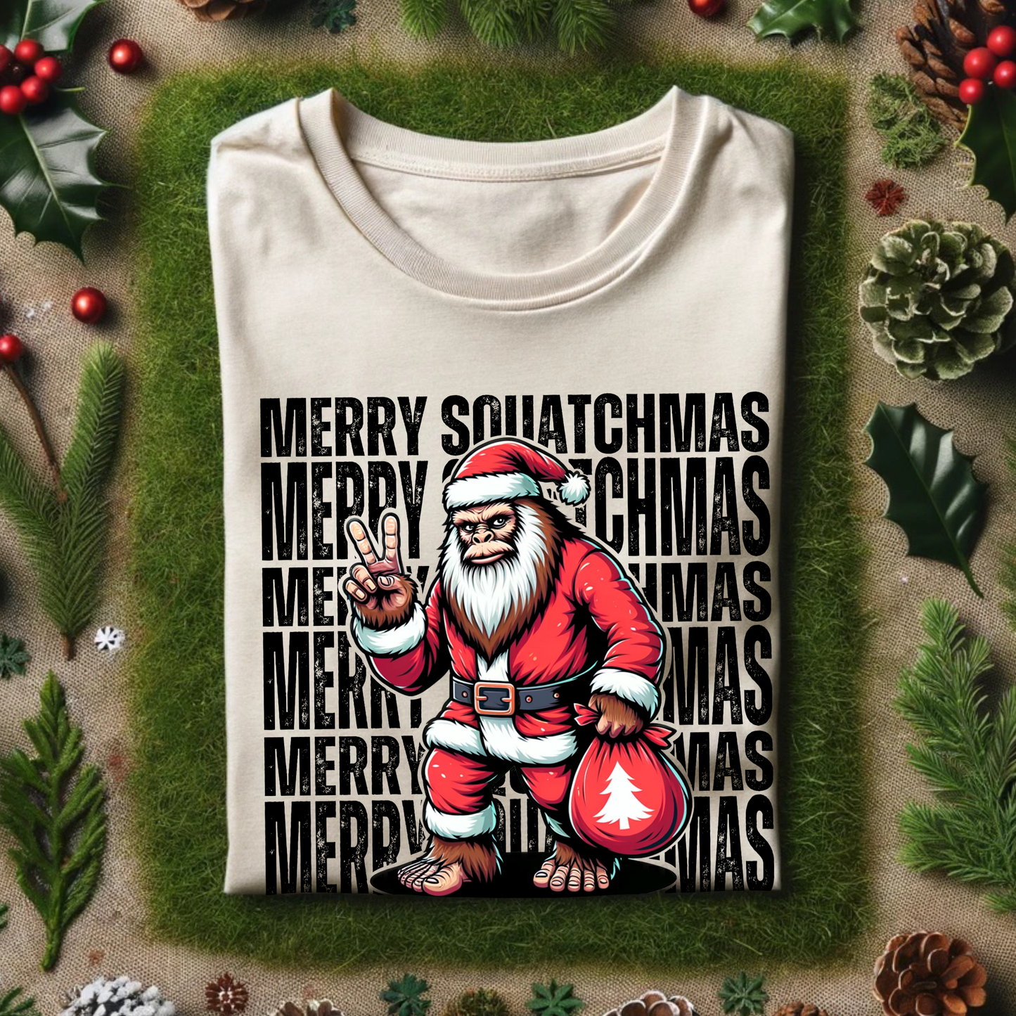 MERRY SQUATCHMAS *OLLIE & CO. EXCLUSIVE* - DTF TRANSFER