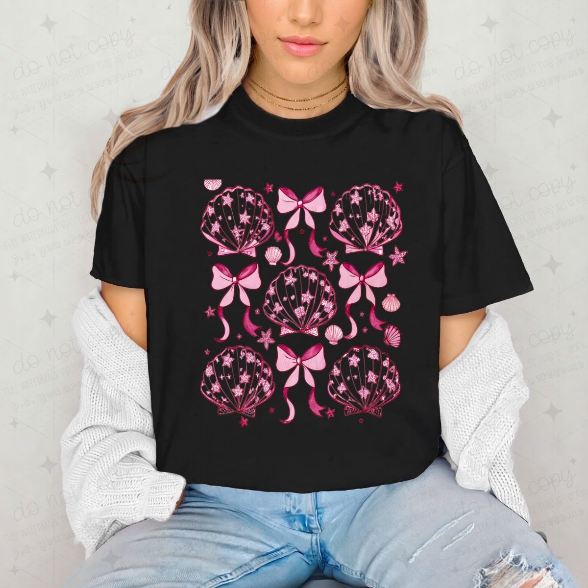 COQUETTE SEASHELLS - DTF TRANSFER