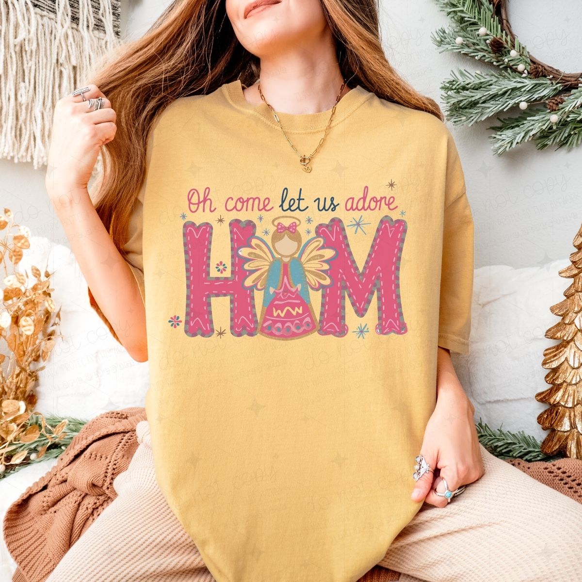 OH COME LET US ADORE HIM - DTF TRANSFER