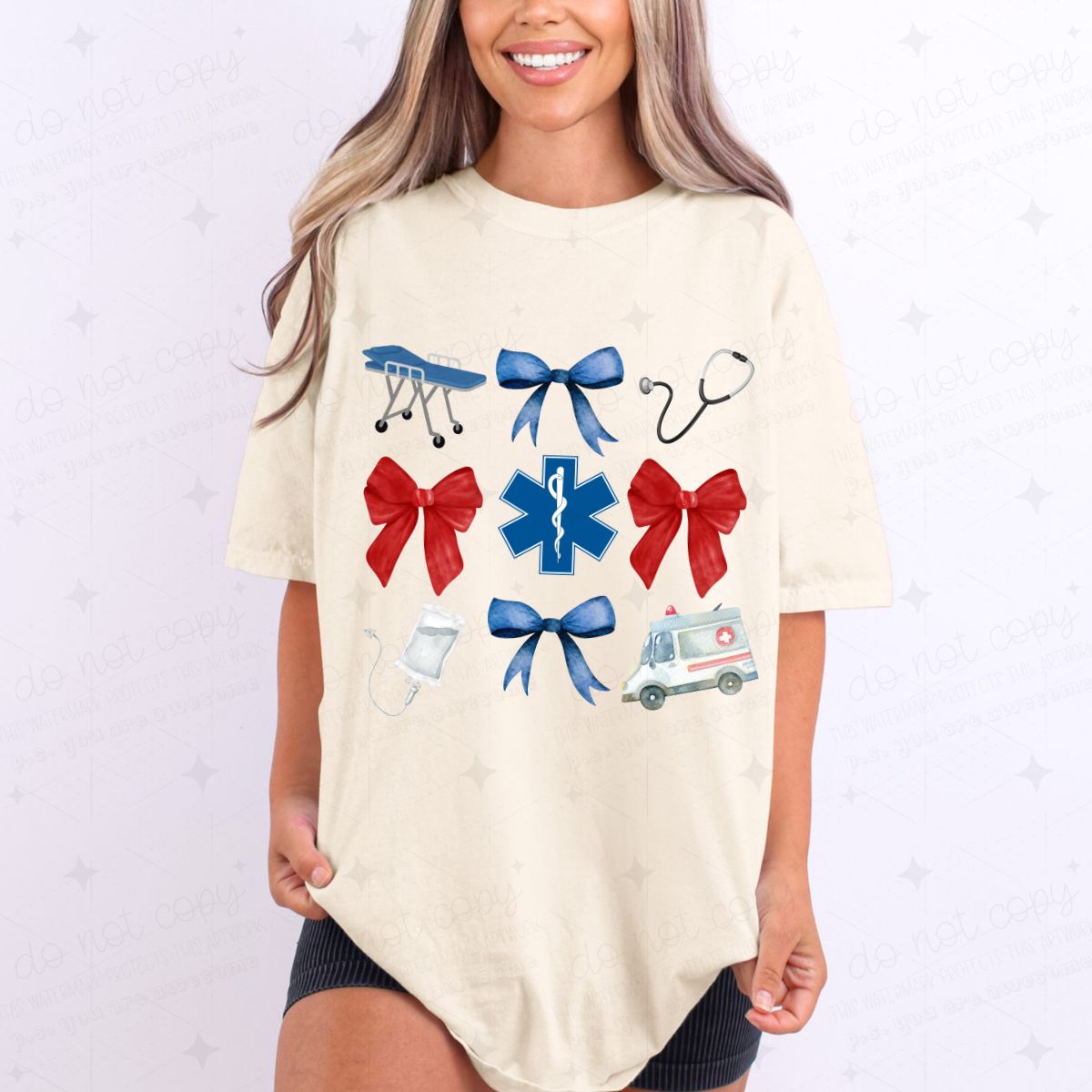 COQUETTE MEDICAL COLLAGE - DTF TRANSFER