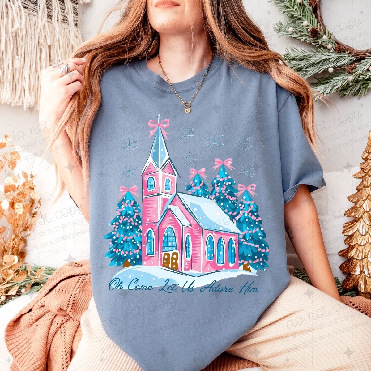 COQUETTE OH COME LET US ADORE HIM - DTF TRANSFER