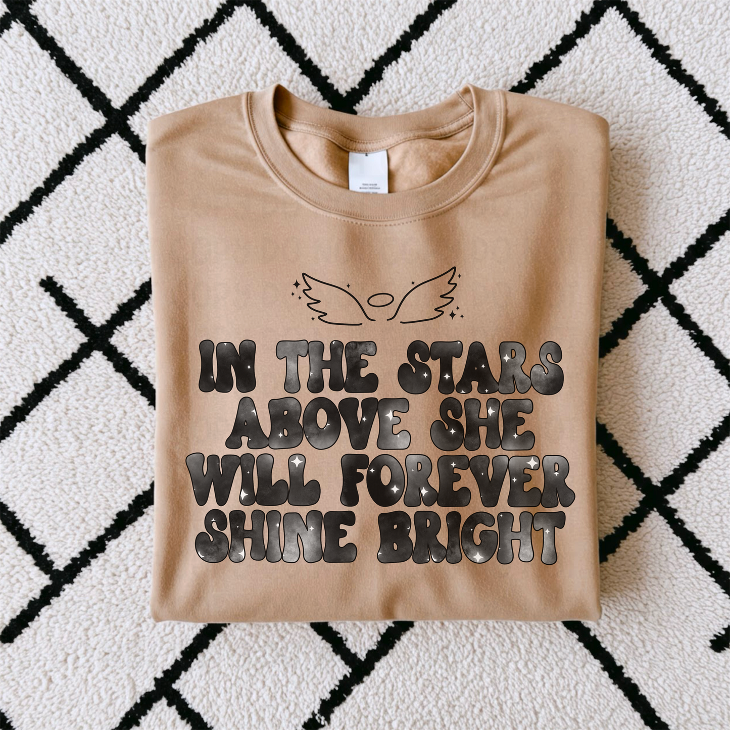 IN THE STARS SHE WILL FOREVER SHINE BRIGHT *OLLIE & CO. EXCLUSIVE* - DTF TRANSFER