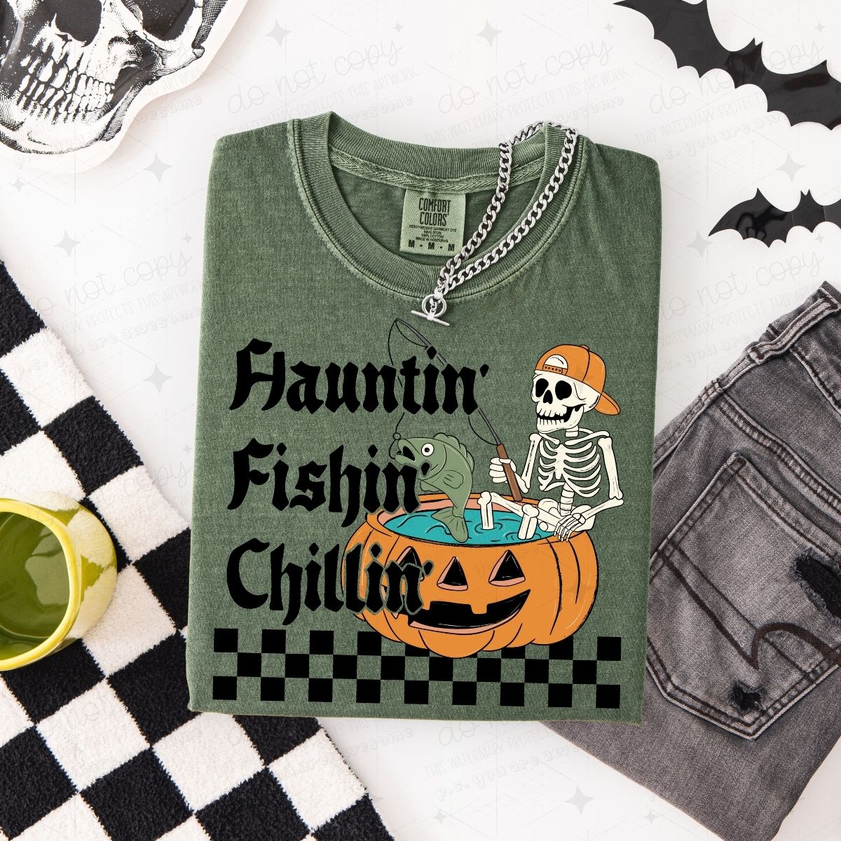 HAUNTIN' FISHIN' CHILLIN' - DTF TRANSFER