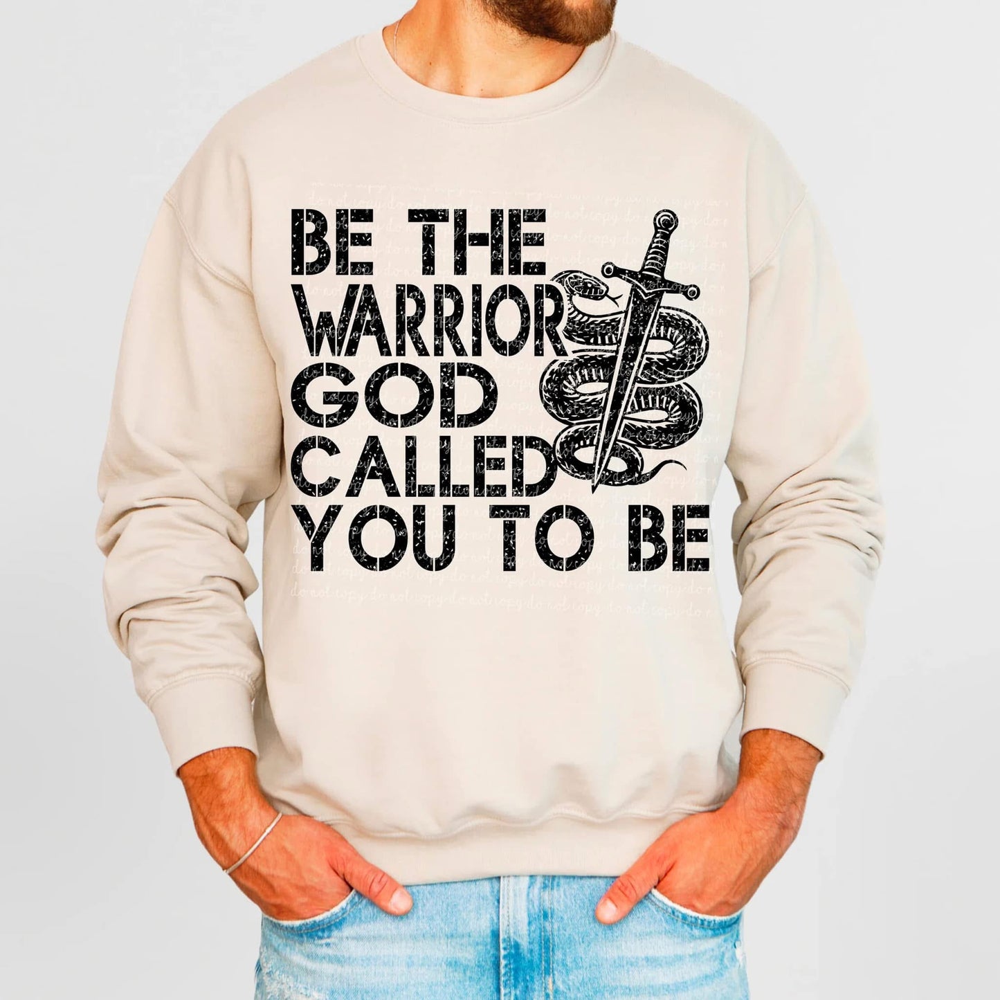 BE THE WARRIOR GOD CALLED YOU TO BE - DTF TRANSFER