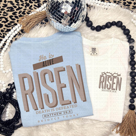 RISEN *OLLIE & CO EXCLUSIVE* - FRONT+BACK - DTF TRANSFER