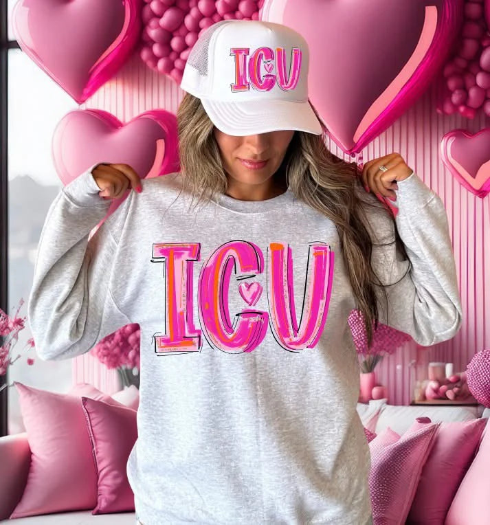 PRETTY IN PINK WORDS - FRONT ONLY - DTF TRANSFER