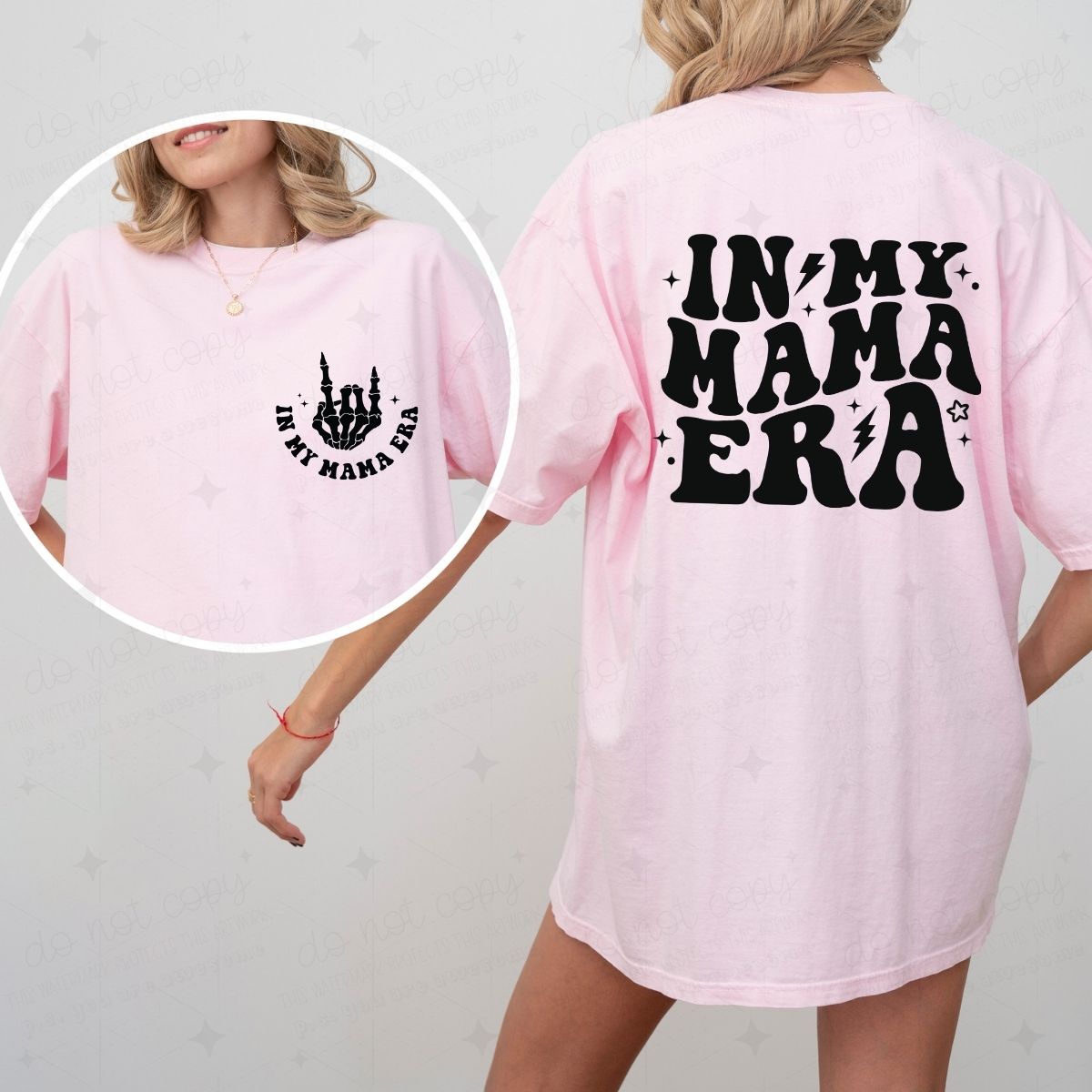IN MY MAMA ERA - FRONT+BACK - DTF TRANSFER