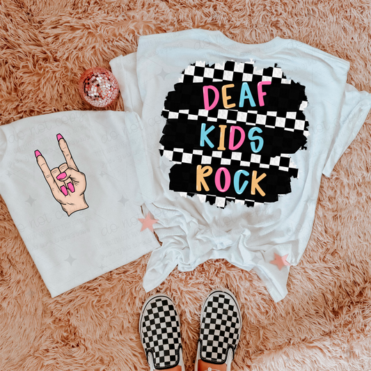 DEAF KIDS ROCK *OLLIE & CO EXCLUSIVE* - FRONT+BACK - DTF TRANSFER
