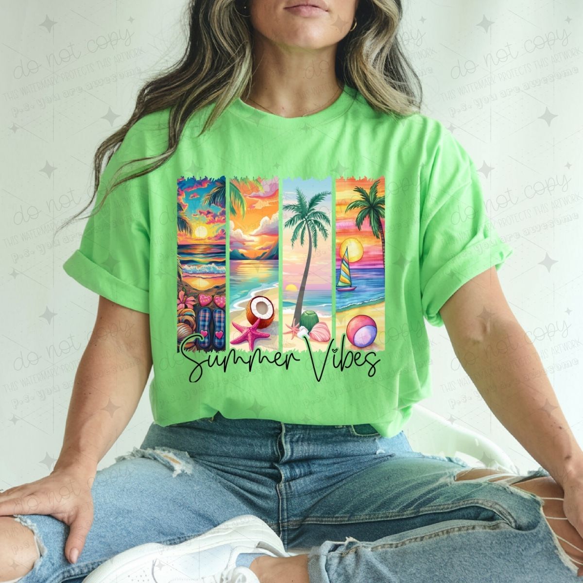 SUMMER VIBES - DTF TRANSFER