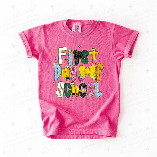 COQUETTE FIRST DAY OF SCHOOL - DTF TRANSFER
