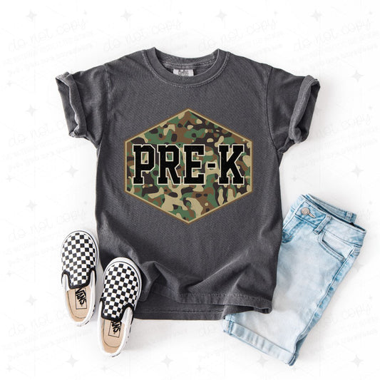 CAMO PRE-K - DTF TRANSFER