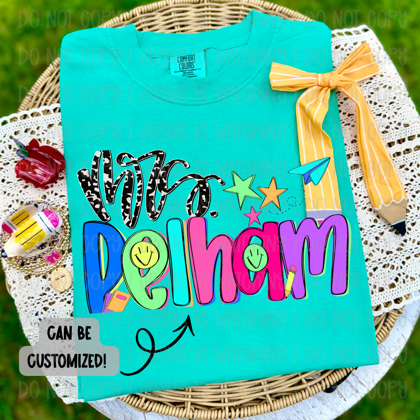 BACK TO SCHOOL NEON NAMES - CUSTOM TRANSFER