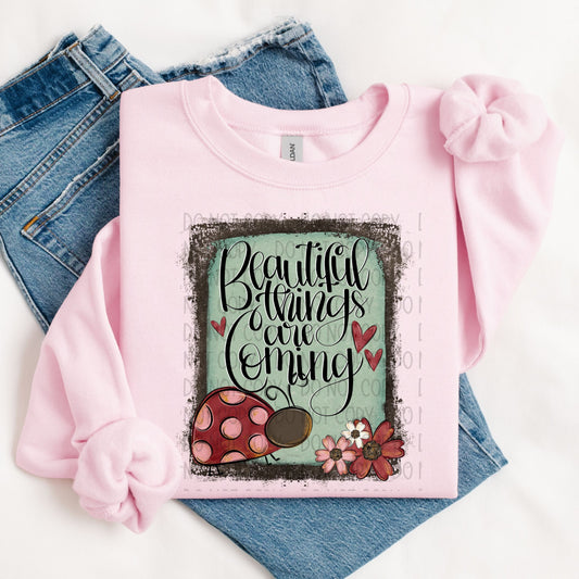 BEAUTIFUL THINGS ARE COMING - DTF TRANSFER