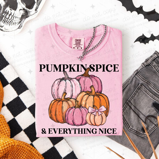 COQUETTE PUMPKIN SPICE & EVERYTHING NICE - DTF TRANSFER