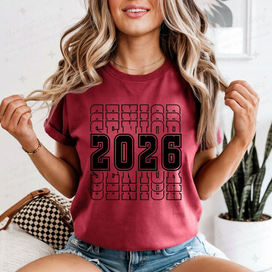 2026 SENIOR - BLACK - DTF TRANSFER