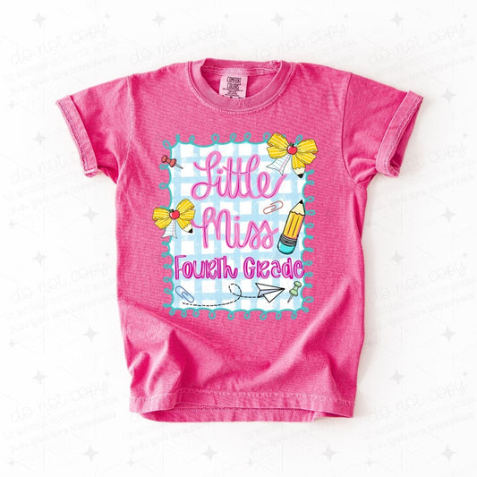 COQUETTE LITTLE MISS FOURTH GRADE - DTF TRANSFER