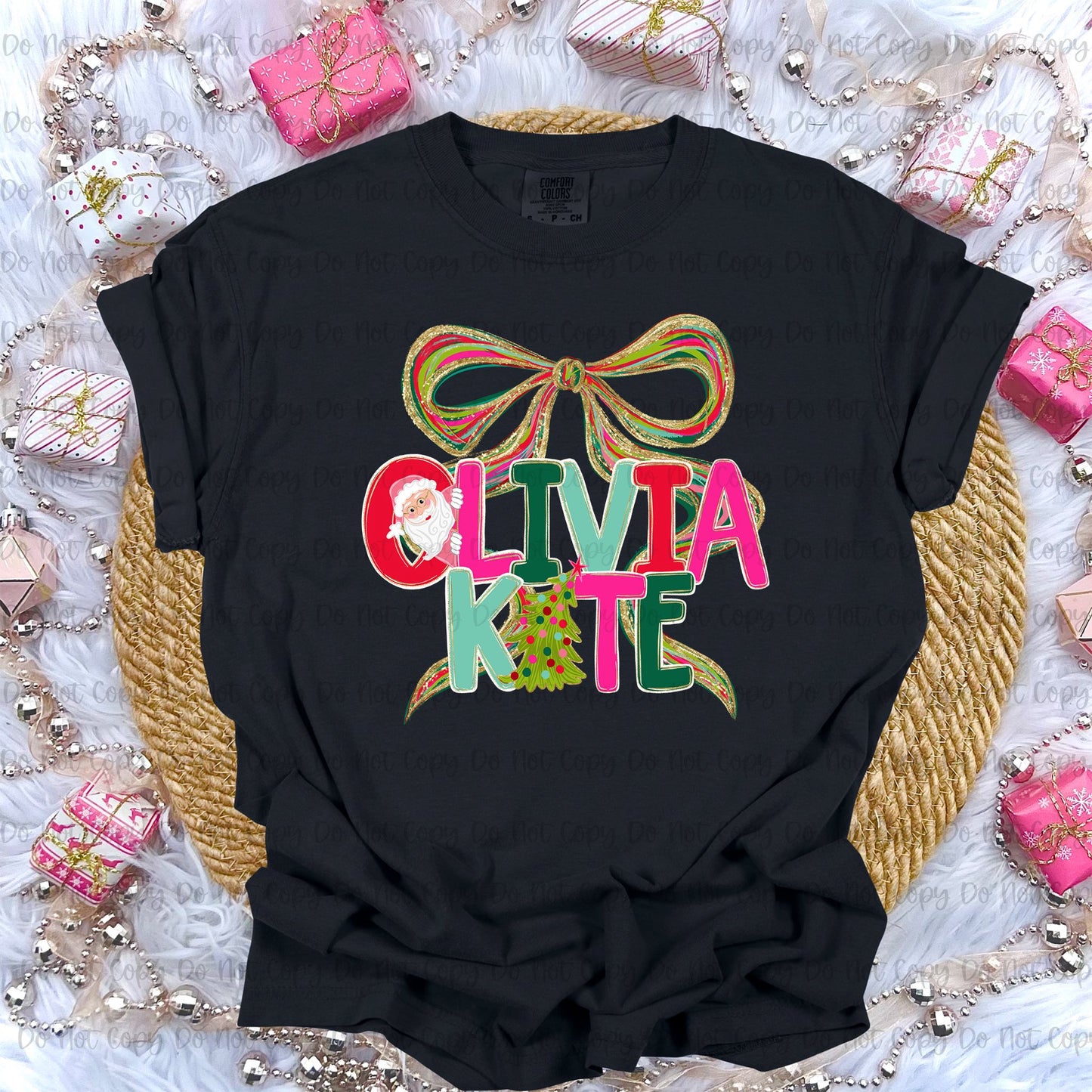 MERRY CHRISTMAS KIDS NAMES - CUSTOM TRANSFER