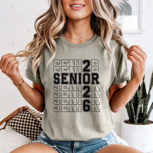 SENIOR 2026 - BLACK - DTF TRANSFER