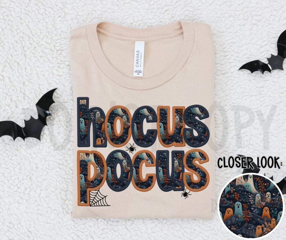 HOCUS POCUS - FAUX EMBROIDERY - DTF TRANSFER