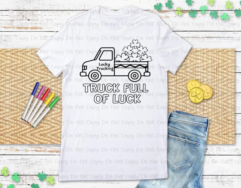 ST. PATRICK'S DAY COLORING - DTF TRANSFER