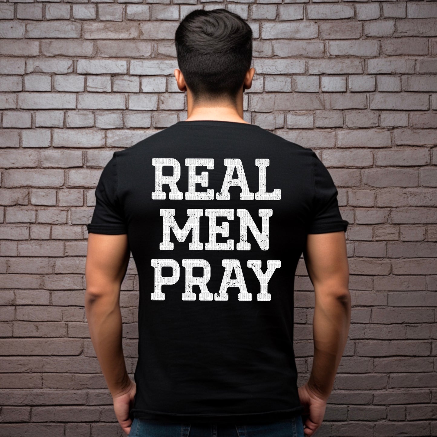 REAL MEN PRAY - DTF TRANSFER