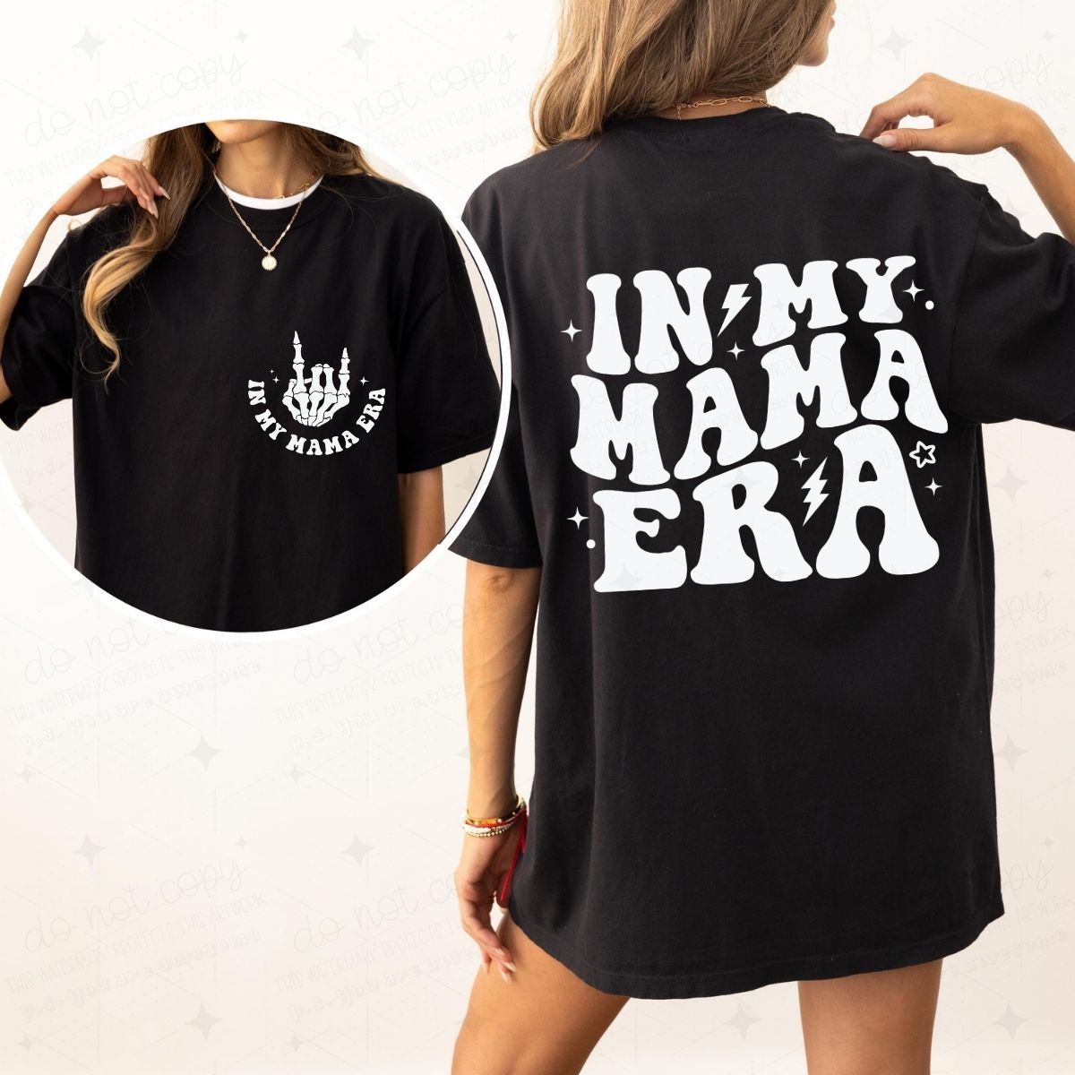 IN MY MAMA ERA - FRONT+BACK - DTF TRANSFER