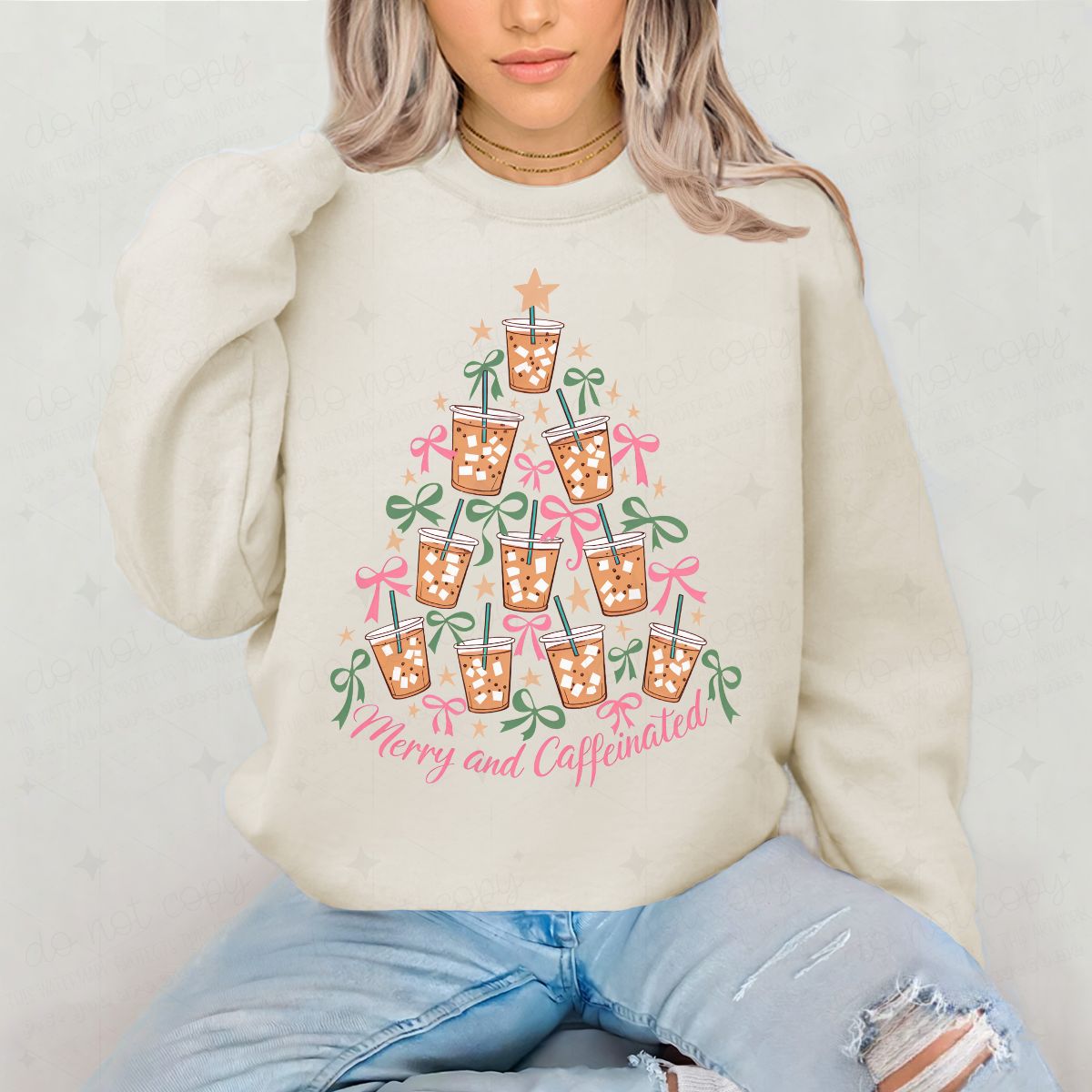 COQUETTE MERRY AND CAFFEINATED - DTF TRANSFER