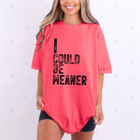 I COULD BE MEANER - DTF TRANSFER
