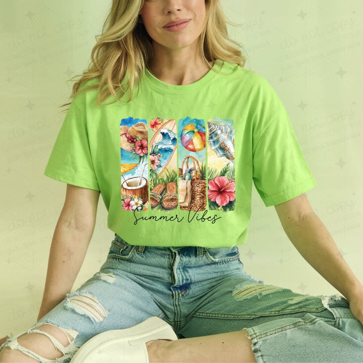 SUMMER VIBES - DTF TRANSFER