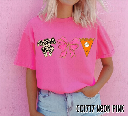 TURKEY BOW PUMPKIN PIE - DTF TRANSFER