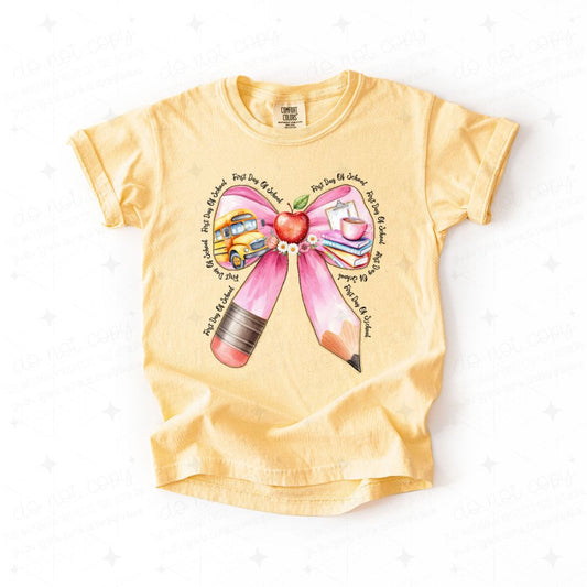 COQUETTE FIRST DAY OF SCHOOL - DTF TRANSFER