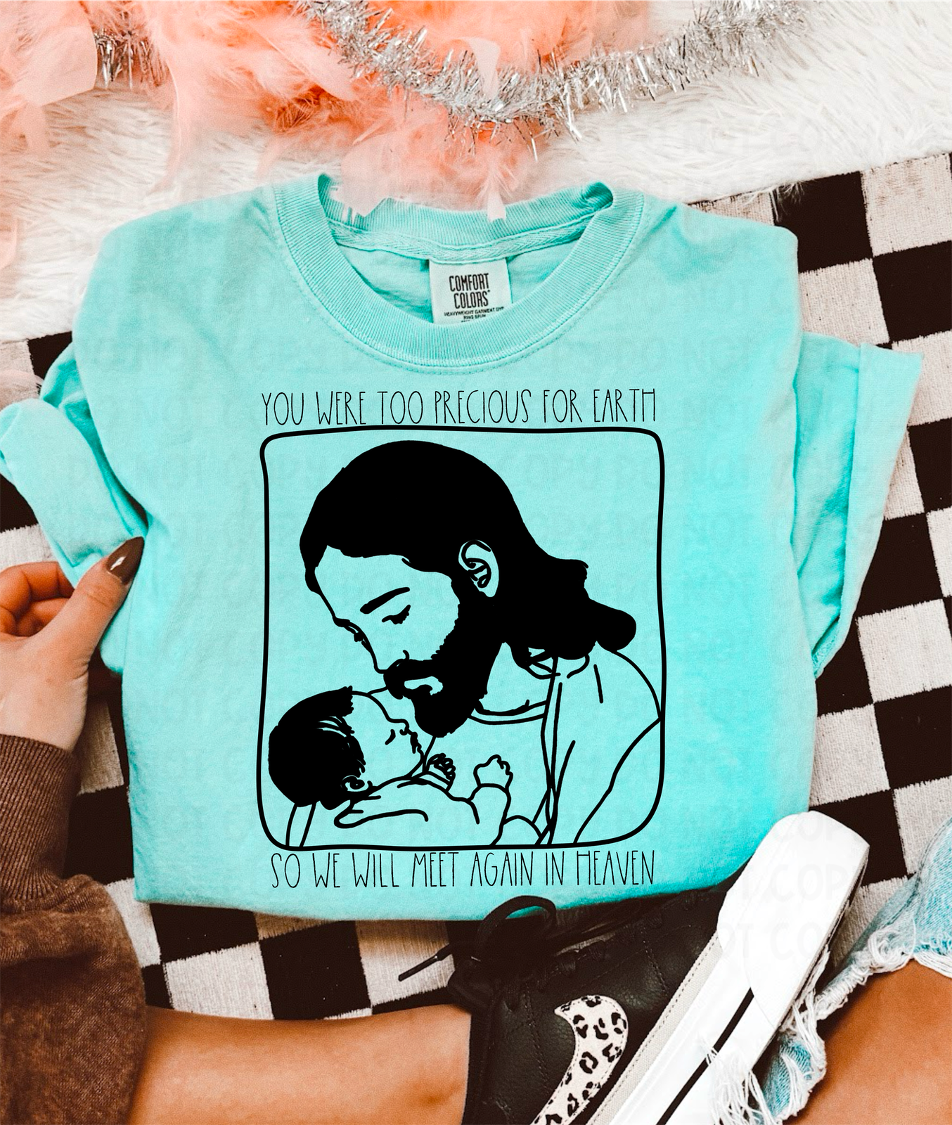 YOU WERE TOO PRECIOUS FOR EARTH *OLLIE & CO. EXCLUSIVE* - DTF TRANSFER