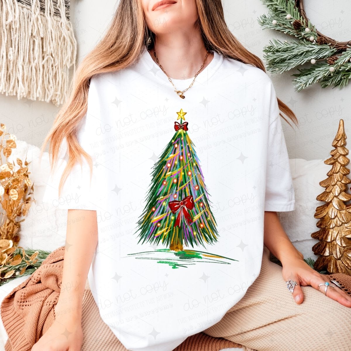 COQUETTE CHRISTMAS TREE - DTF TRANSFER